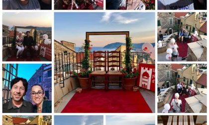 Selfie più romantico del Borgo, magie a Cervo