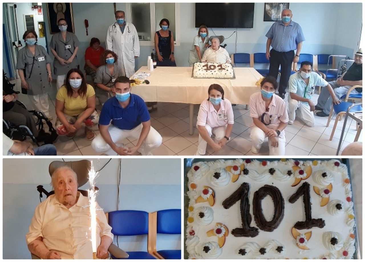 Santina Davigo festeggia 101 anni a Casa Rachele di Vallecrosia