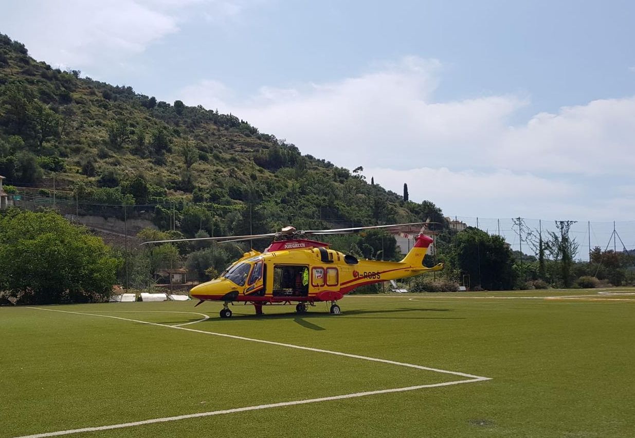 Elisoccorso Cuneo incidente moto Molini di Prelà