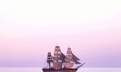 Spettacolo nel Mar Ligure "Condividete i vostri scatti dell'Amerigo Vespucci"