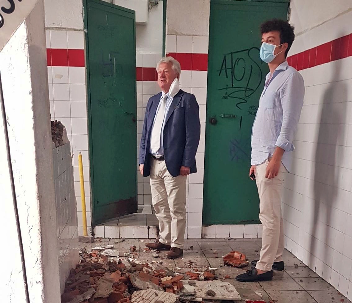 Al mercato coperto di Ventimiglia partiti i lavori di rifacimento dei bagni