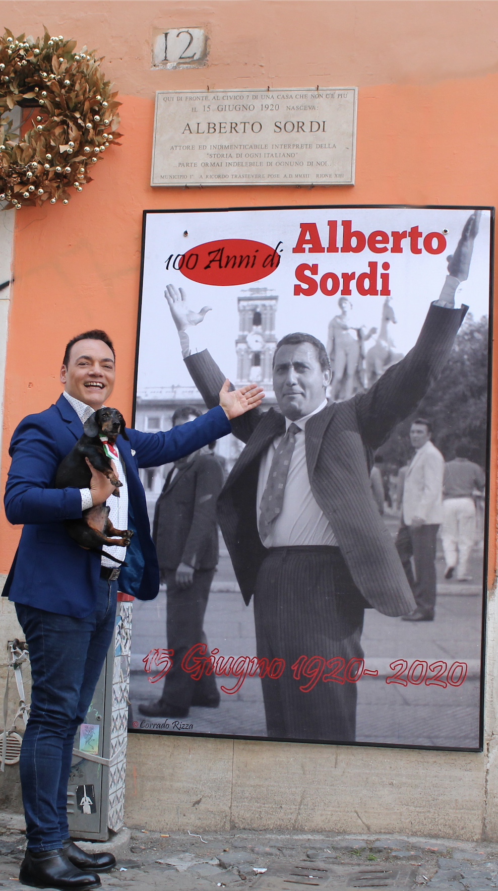 Igor Righetti in via San Cosimato dove nacque Alberto Sordi