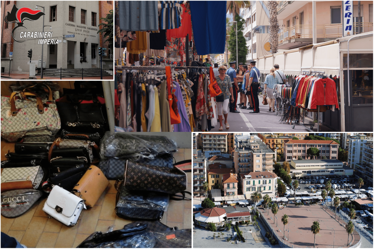 Carabinieri sequestrano oltre 150 articoli contraffatti