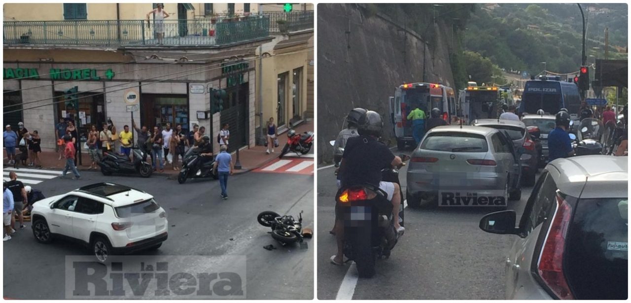 Due incidenti in pochi minuti a Ventimiglia