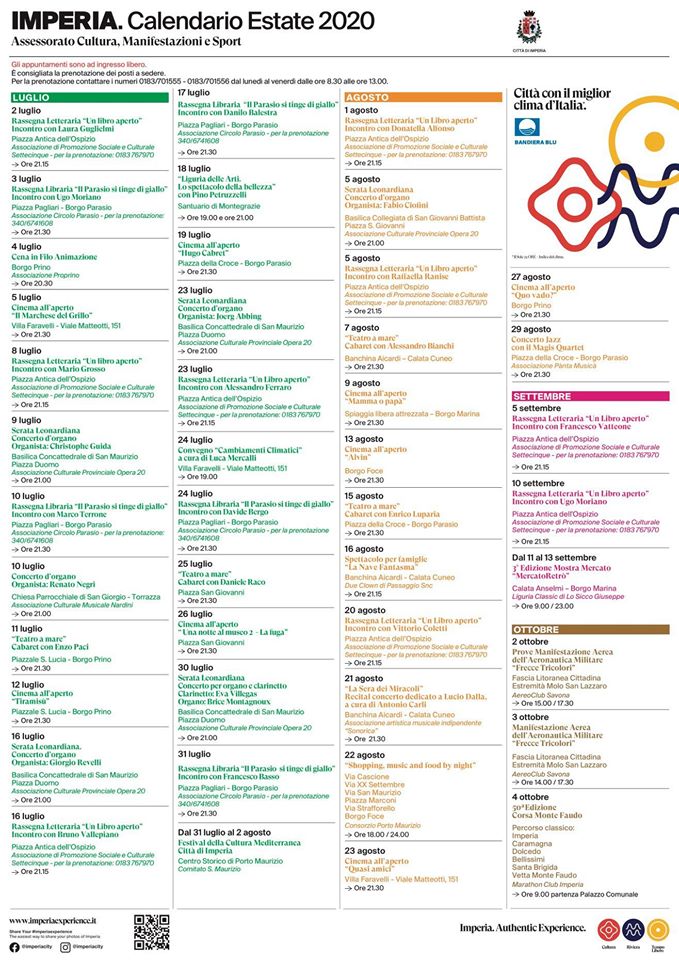 calendario manifestazioni imperia