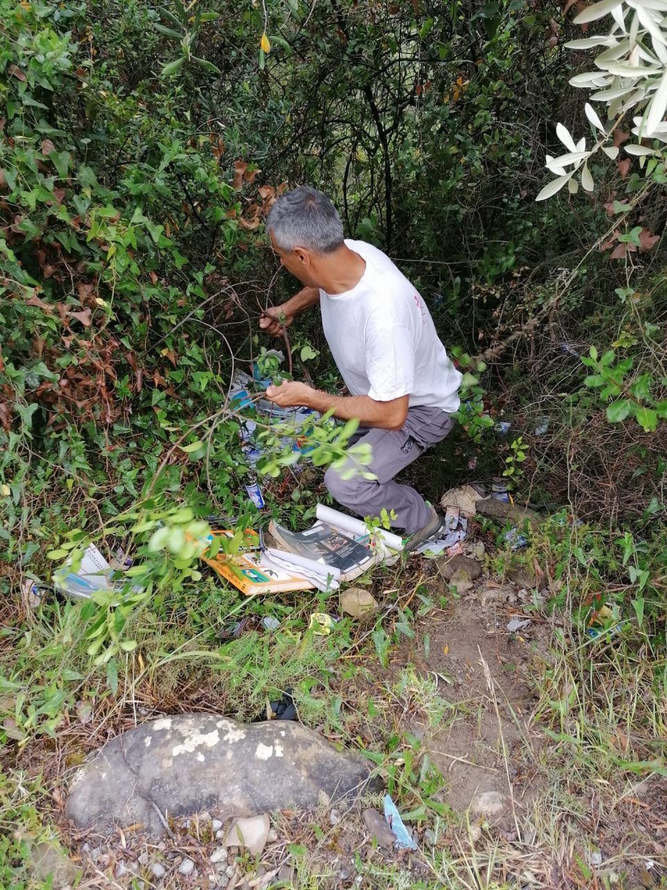 Scoperta discarica abusiva a Taggia