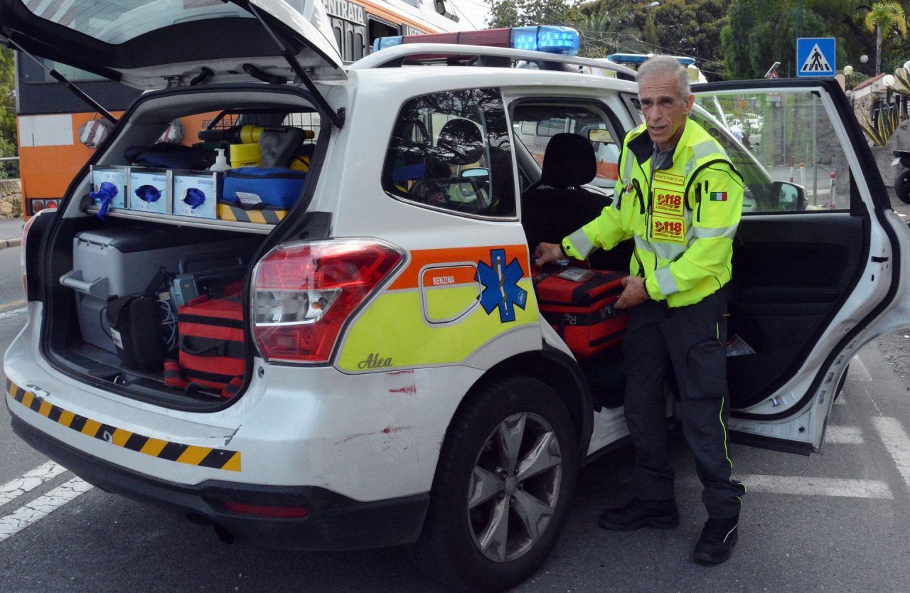 Incidente sull’Aurelia a Bussana, un ferito e 3 mezzi coinvolti