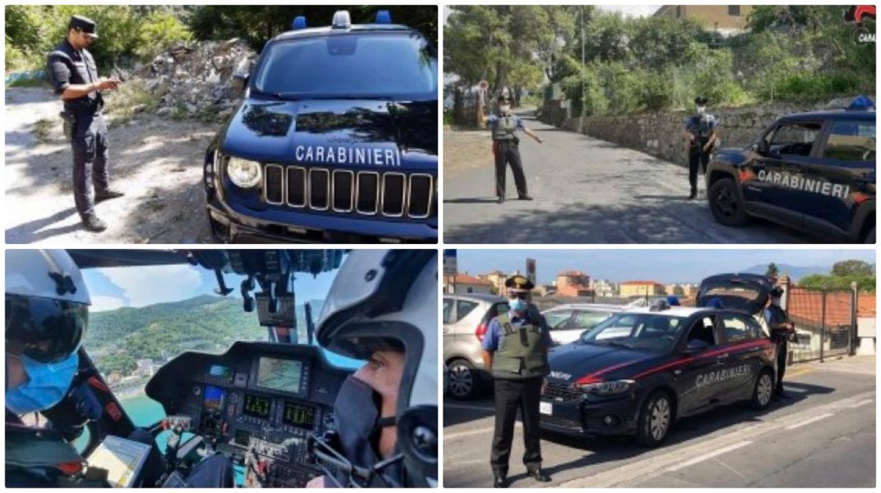 Arresti e denunce dei carabinieri nella settimane di ferragosto