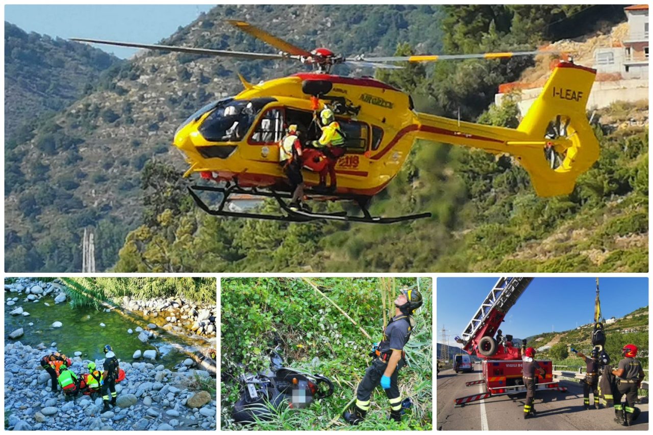 Tragico schianto a Taggia: morto il 56enne sbalzato con la moto nel torrente