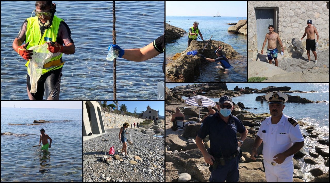 Plastic Hunt a Bordighera: raccolti 15 quintali di ferro e migliaia di mozziconi