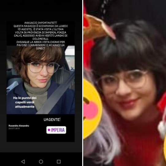 Giallo a Imperia per la scomparsa di una ragazza di 18 anni