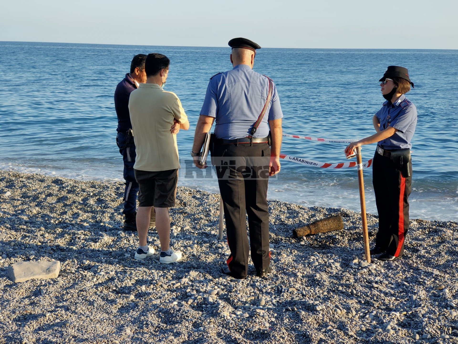 Sospetto ordigno spiaggia Bordighera