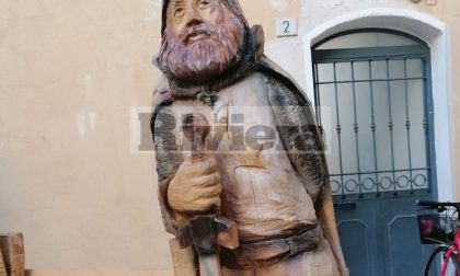 Trovata e riattaccata la spada della statua templare di Ospedaletti
