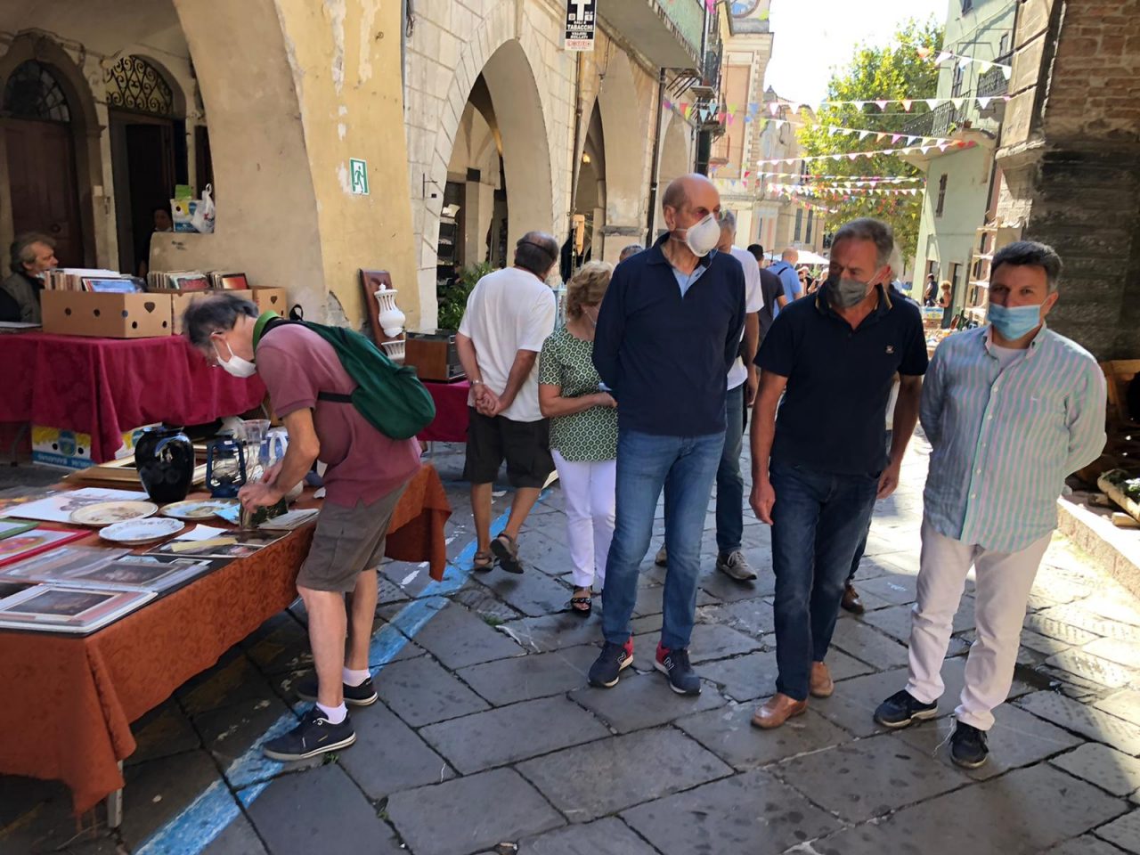 Luigi Sappa in visita a Pieve di Teco