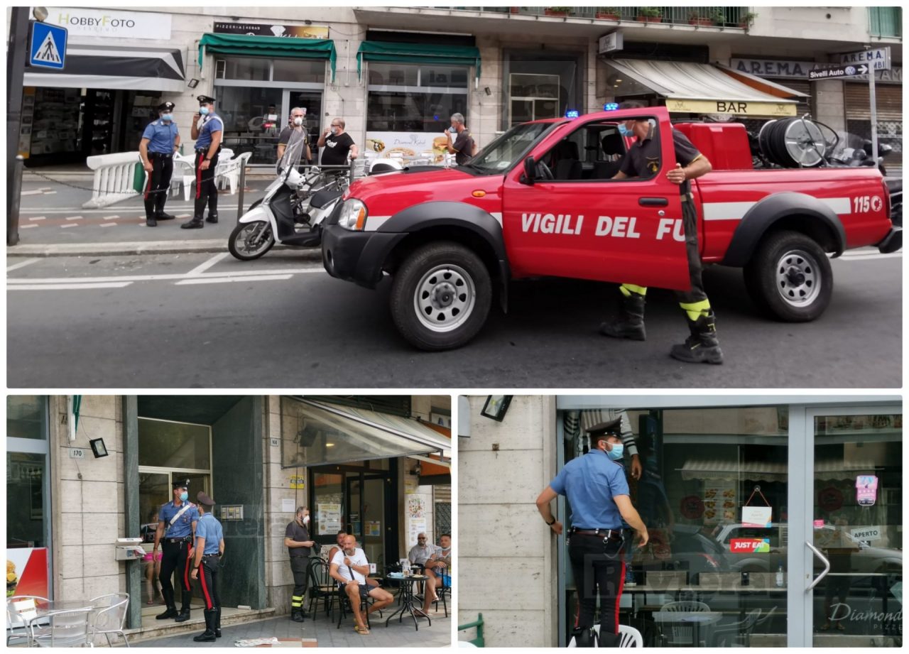 Il proprietario esce quand’è in bagno: cliente resta intrappolato in paninoteca. Foto