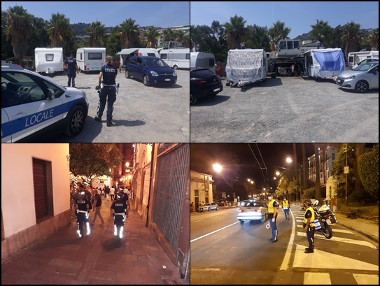 Settimana di Ferragosto, gli interventi della Polizia Locale