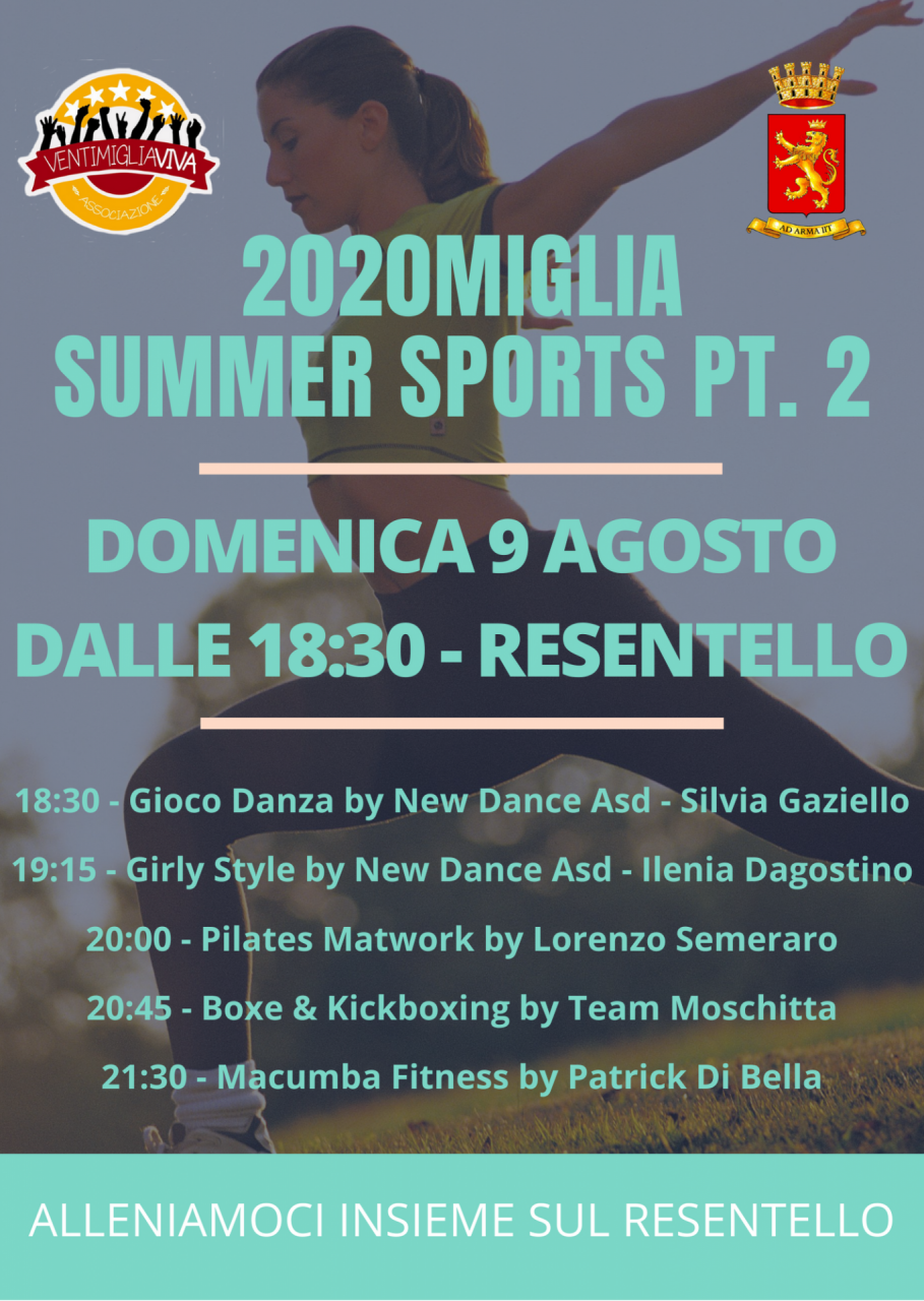 Musica e sport al Resentello con Ventimiglia Viva