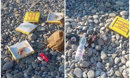 Banchettano di notte con pizza e birra e lasciano uno scempio in spiaggia