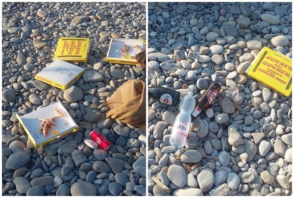 Banchettano di notte con pizza e birra e lasciano uno scempio in spiaggia
