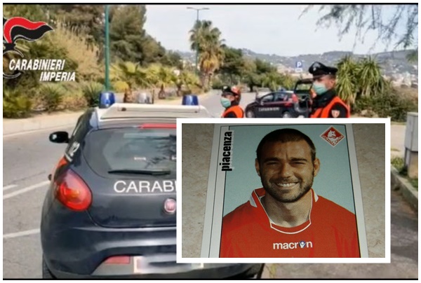 Ex calciatore professionista arrestato con un etto di cocaina a Sanremo