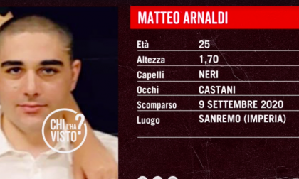 Paura a Sanremo per la scomparsa del 25enne Matteo Arnaldi