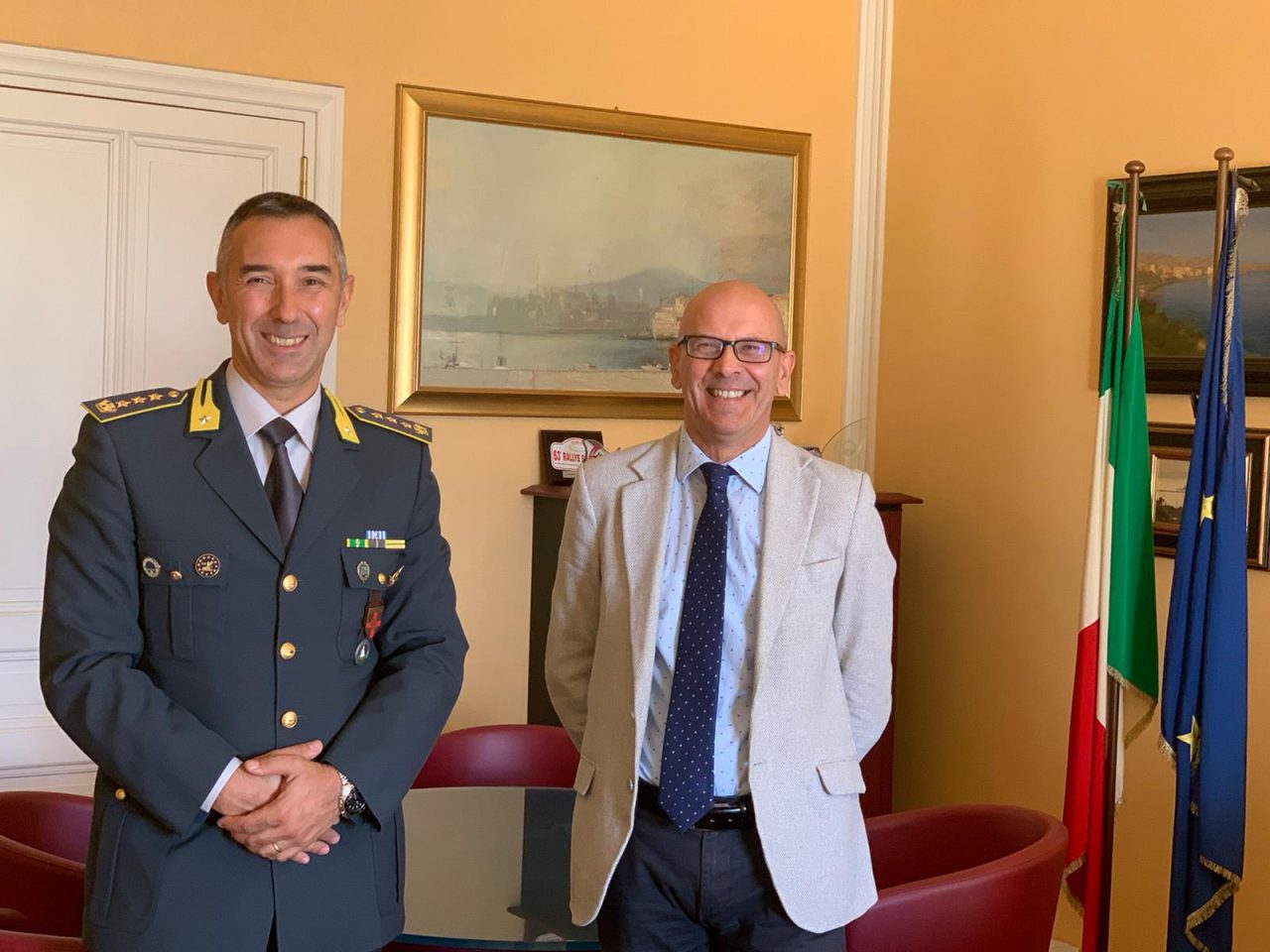 Visita istituzionale in Provincia del nuovo comandante delle Fiamme Gialle