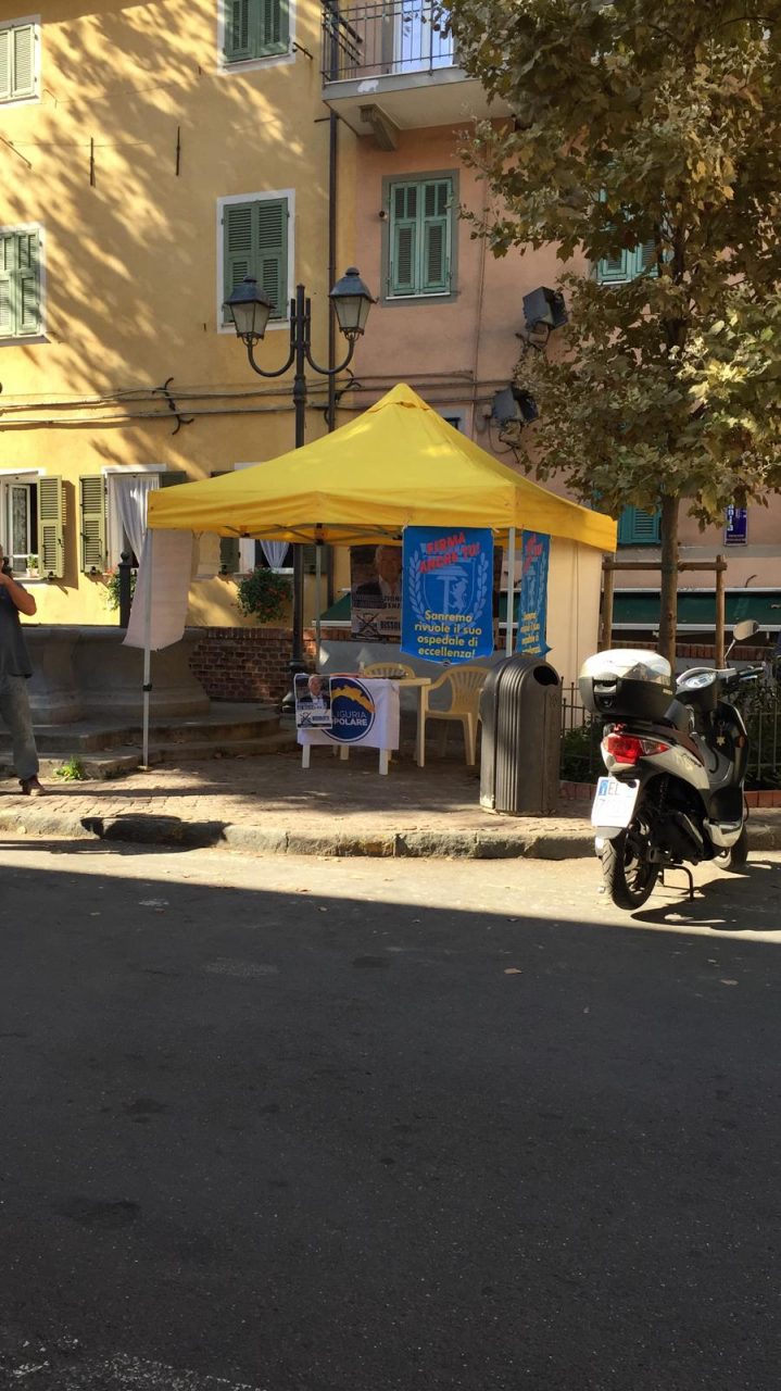 Liguria Popolare raccoglie firme per l’ospedale di Sanremo