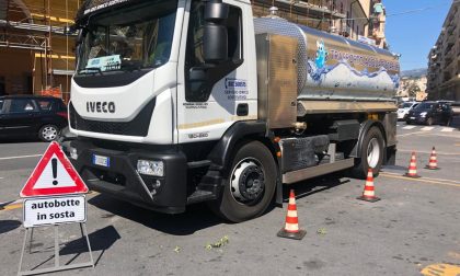 Autobotte nelle frazioni imperiesi