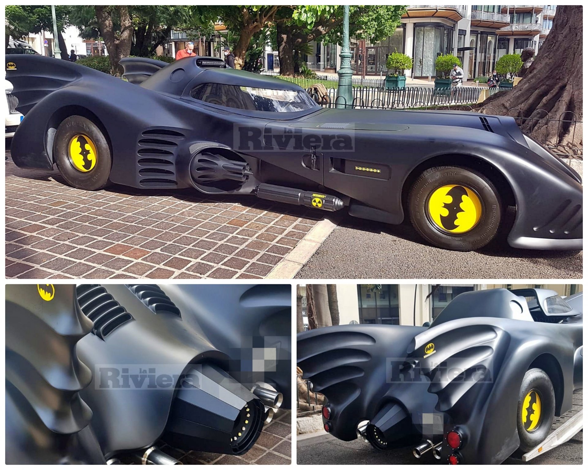 Nel Principato di Monaco è arrivato Batman con la sua inconfondibile  batmobile - Prima la Riviera