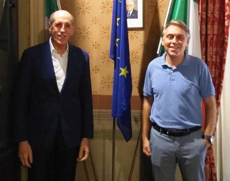 Sappa in visita alle strutture di assistenza per anziani della provincia di Imperia, accompagnato da Luca Volpe