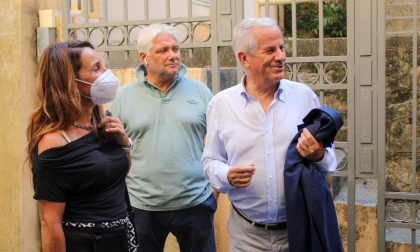 Sopralluogo del sindaco Scajola al palazzo dell'ex Banca d'Italia
