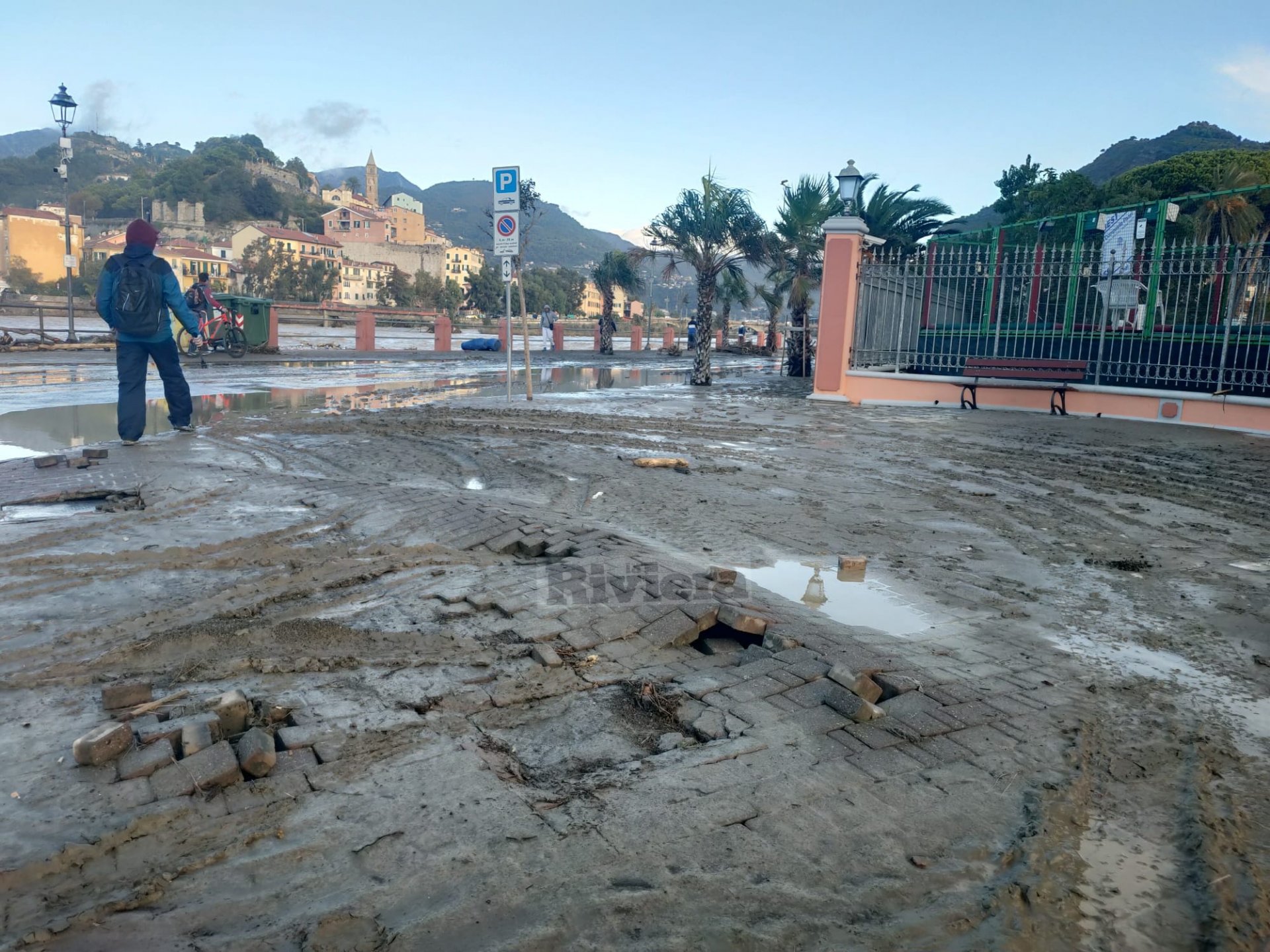 Alluvione Ventimiglia il giorno dopo esondazione fiume Roya maltempo 2-3 ottobre 2020