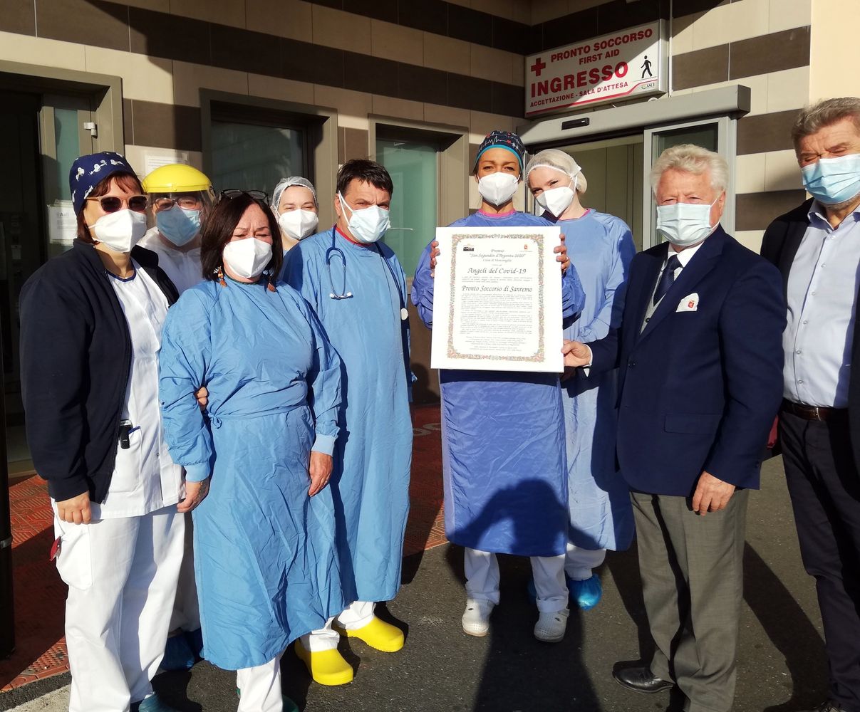 Consegnati i diplomi agli angeli del Covid per il San Segundin 2020