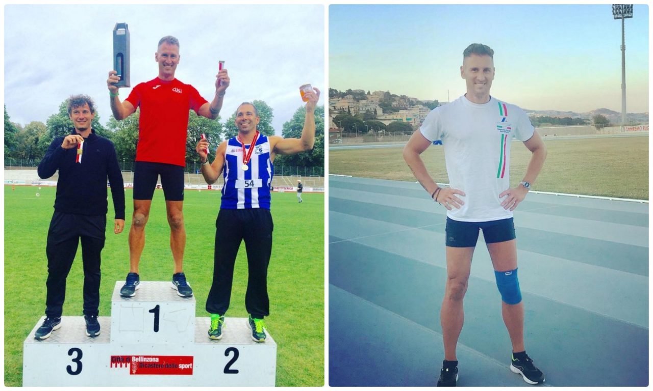 Salto in lungo: l’atleta sanremese Fabrizio Pertile vince la gara in Svizzera