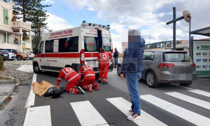 Ciclista ferito nello scontro con un'auto a Bordighera