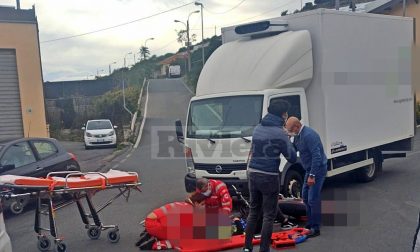 Ragazza ferita mentre pratica scuola guida con la moto a Sanremo
