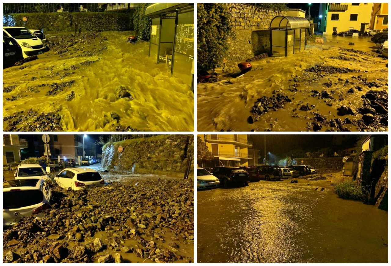 Il maltempo provoca danni nel Levante ligure, ecco le foto