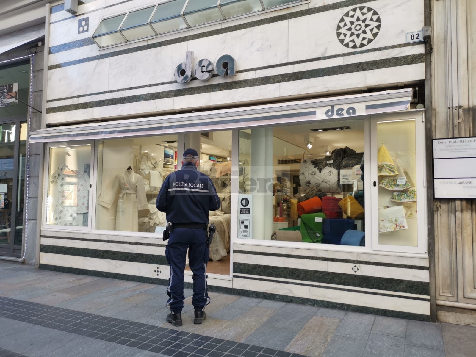 Polizia locale Sanremo controlli via Matteotti
