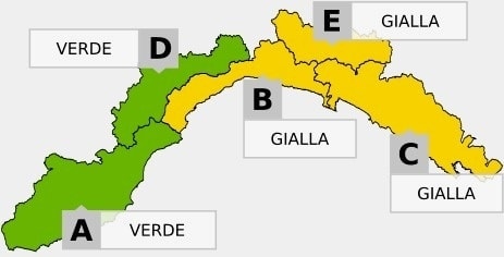 Allerta gialla sul Levante ligure, tregua a Ponente