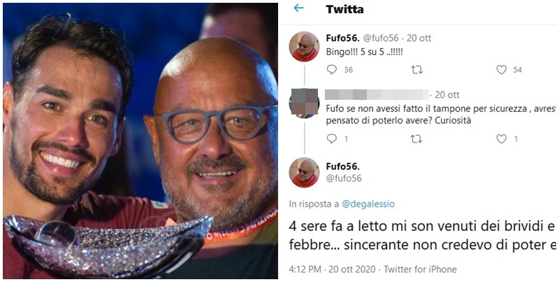 Fognini, tutta la famiglia contagiata. L’annuncio del papà su twitter