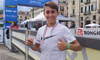 Il 12enne Gabriele Ferrara sul podio al Trofeo Italia di Duathlon
