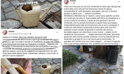Degrado al cimitero di Ospedaletti, ora la sorella del sindaco scarica la colpa sul funzionario