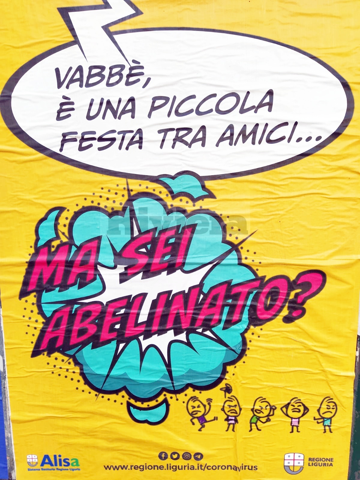 Coronavirus Covid Campagna sensibilizzazione Alisa manifesti cartelli