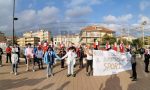 Flash mob a Bordighera contro la chiusura della piscina e delle attività sportive