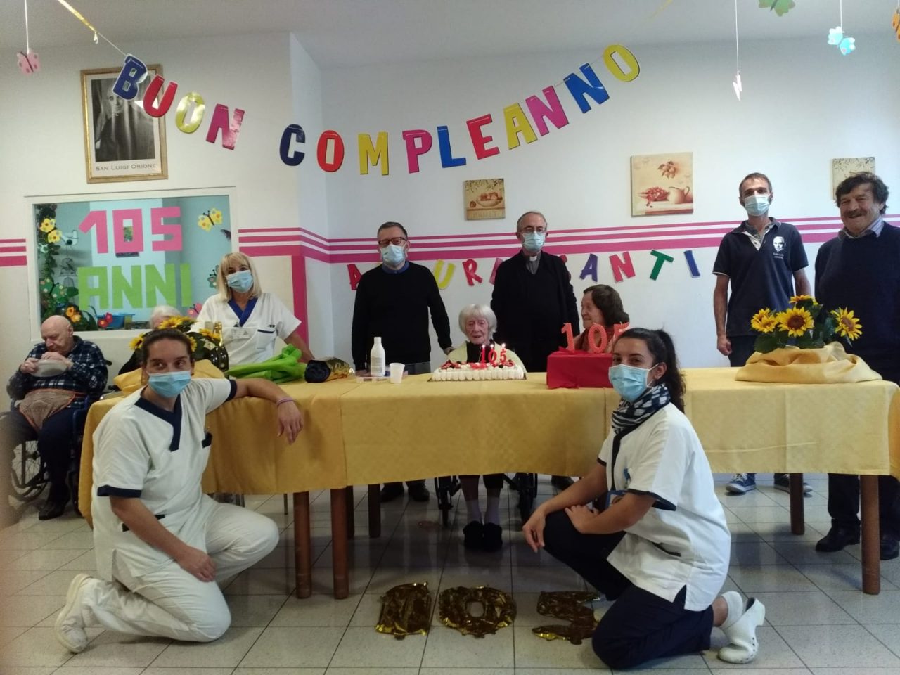 Santina Gallardo festeggia 105 anni al Don Orione