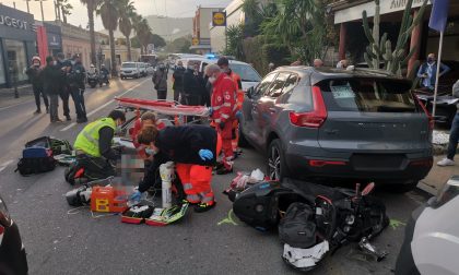 Morta la donna falciata da uno scooter condotto da un 15enne a Sanremo. Video