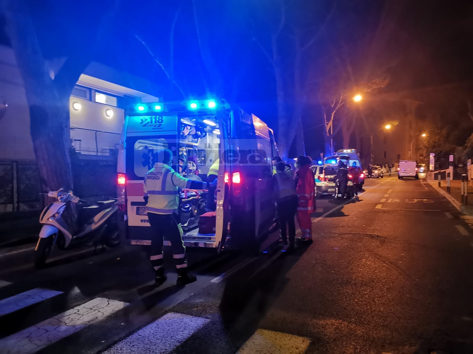 Incidente stradale via Padre Semeria Sanremo polizia locale Sanremo_04
