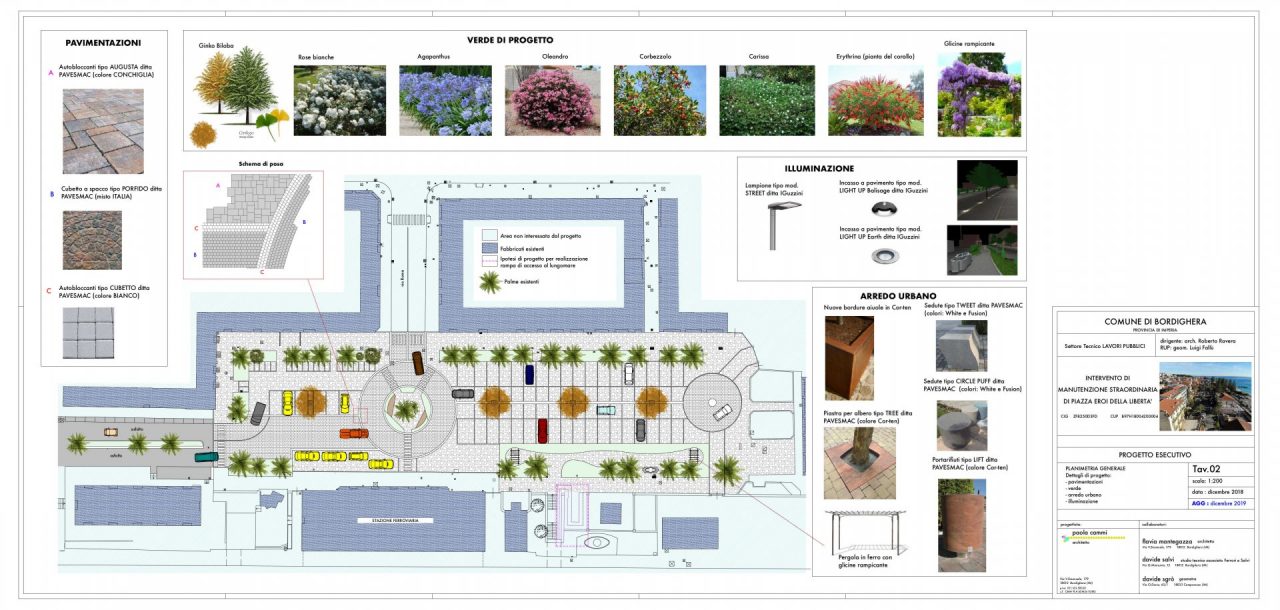 Restyling di piazza della stazione a Bordighera, lunedì partono i lavori