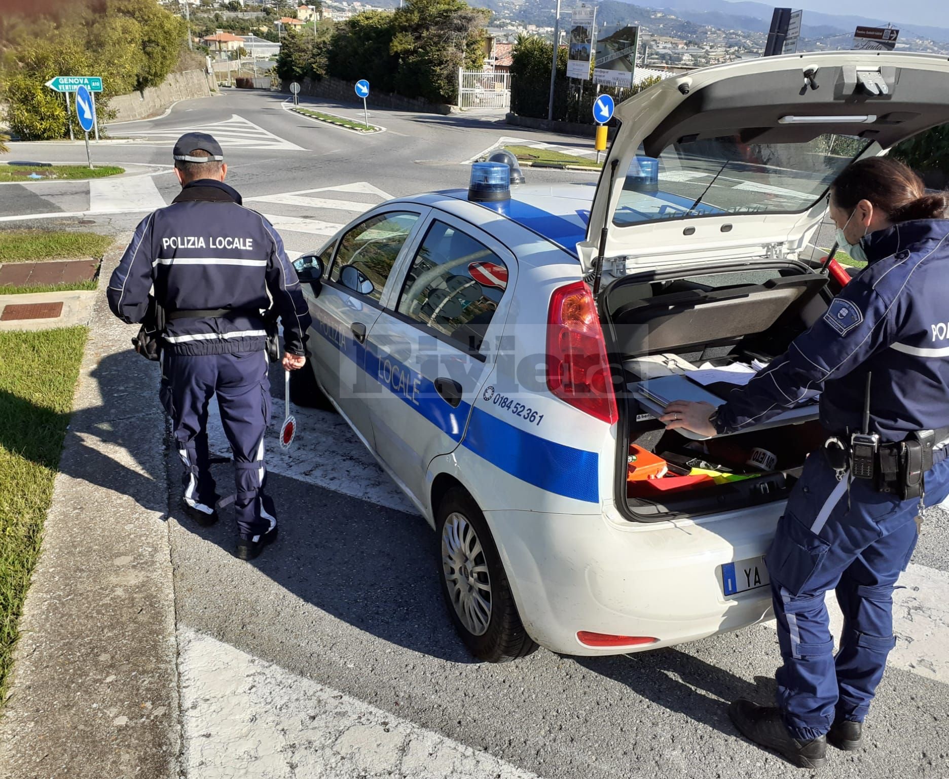 Polizia municipale Sanremo controlli Autostrada e corso Imperatrice_04