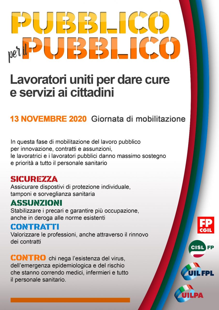 Manifestazione dei lavoratori pubblici davanti all’Asl 1 Imperiese